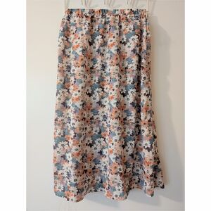 Floral Print Women's Midi Skirt Size Medium